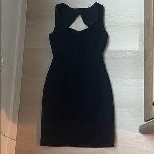 Black metallic Banana Republic sheath dress